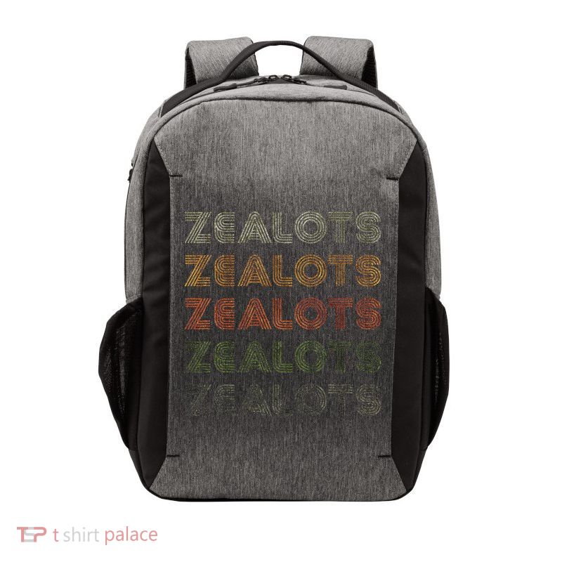 Love Heart Zealots Grunge Vintage Style Black Zealots Vector Backpack