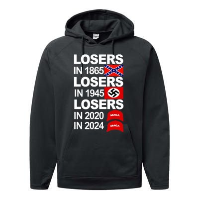 Losers In 1865 Losers In 1945 Performance Fleece Hoodie