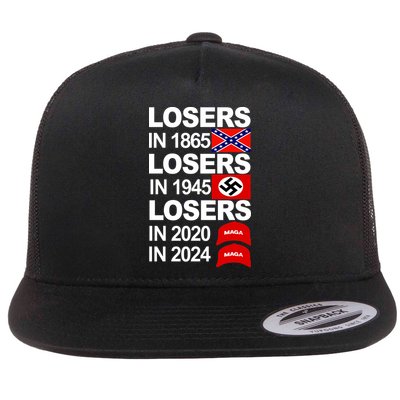 Losers In 1865 Losers In 1945 Flat Bill Trucker Hat