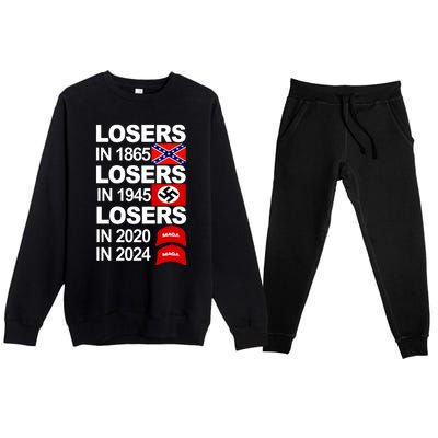 Losers In 1865 Losers In 1945 Premium Crewneck Sweatsuit Set