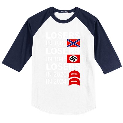 Losers In 1865 Losers In 1945 Baseball Sleeve Shirt