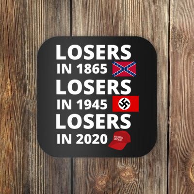 Losers In 1865, Losers In 1945, Losers In 2020 Funny Political Coaster