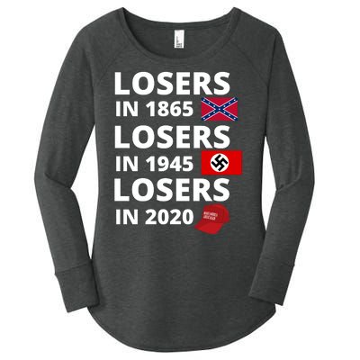 Losers In 1865, Losers In 1945, Losers In 2020 Funny Political Women's Perfect Tri Tunic Long Sleeve Shirt