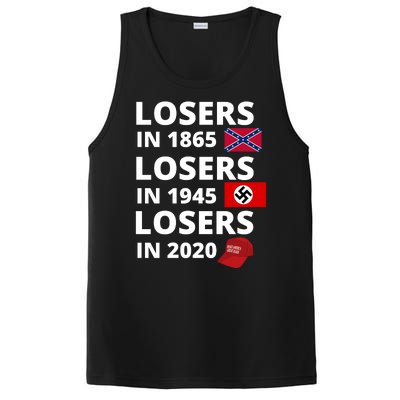 Losers In 1865, Losers In 1945, Losers In 2020 Funny Political PosiCharge Competitor Tank