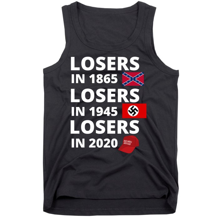 Losers In 1865, Losers In 1945, Losers In 2020 Funny Political Tank Top