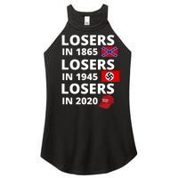 Losers In 1865, Losers In 1945, Losers In 2020 Funny Political Women's Perfect Tri Rocker Tank