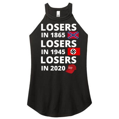 Losers In 1865, Losers In 1945, Losers In 2020 Funny Political Women's Perfect Tri Rocker Tank