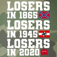 Losers In 1865 Losers In 1945 Losers In 2020 Legacy Tie Dye Trucker Hat