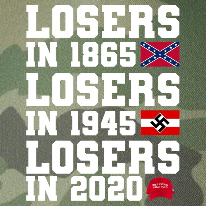 Losers In 1865 Losers In 1945 Losers In 2020 Legacy Tie Dye Trucker Hat