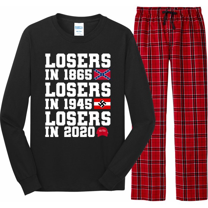 Losers In 1865 Losers In 1945 Losers In 2020 Long Sleeve Pajama Set