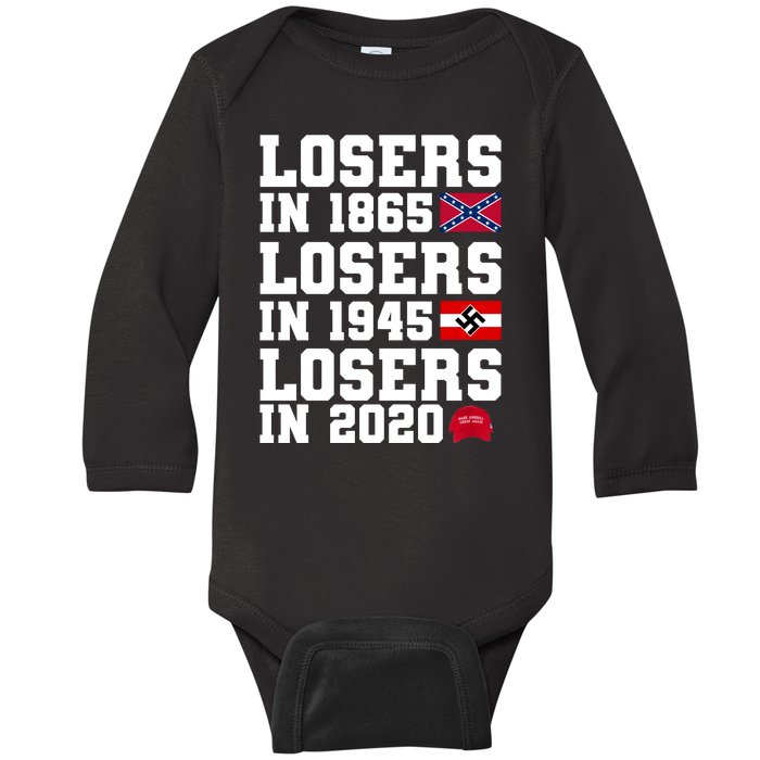 Losers In 1865 Losers In 1945 Losers In 2020 Baby Long Sleeve Bodysuit