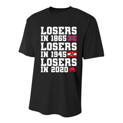 Losers In 1865 Losers In 1945 Losers In 2020 Youth Performance Sprint T-Shirt