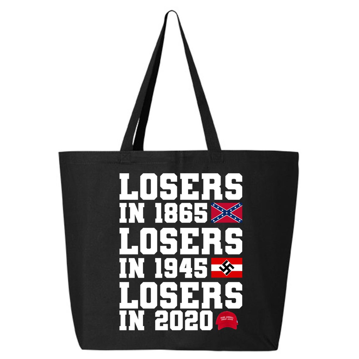Losers In 1865 Losers In 1945 Losers In 2020 25L Jumbo Tote