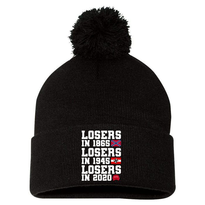 Losers In 1865 Losers In 1945 Losers In 2020 Pom Pom 12in Knit Beanie