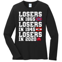 Losers In 1865 Losers In 1945 Losers In 2020 Ladies Long Sleeve Shirt