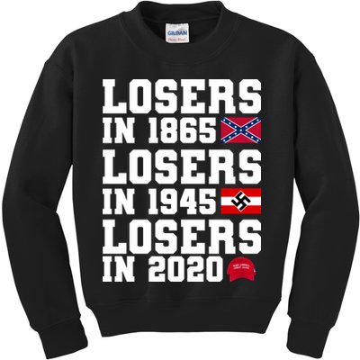 Losers In 1865 Losers In 1945 Losers In 2020 Kids Sweatshirt