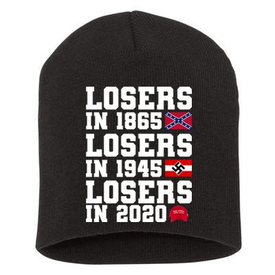 Losers In 1865 Losers In 1945 Losers In 2020 Short Acrylic Beanie