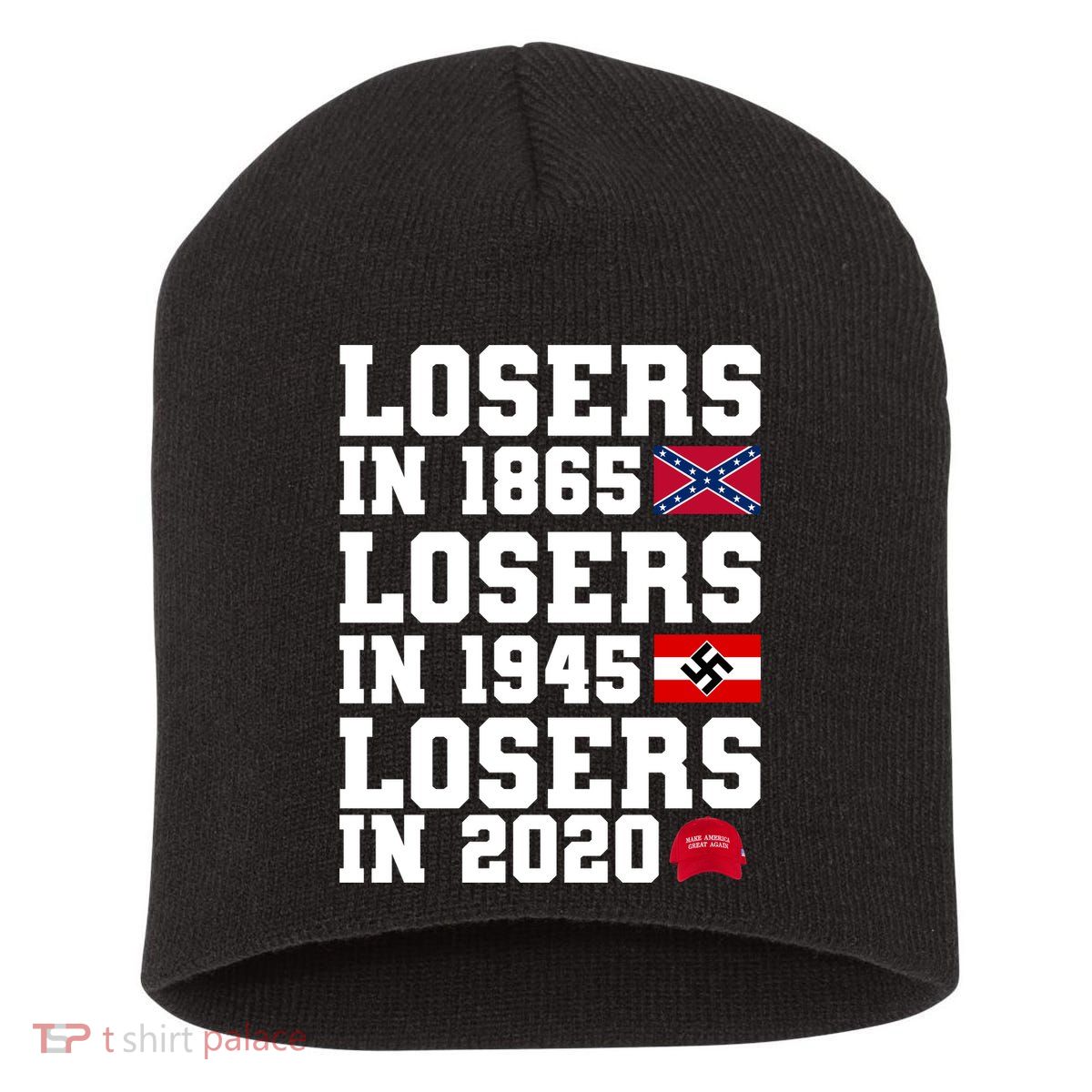 Losers In 1865 Losers In 1945 Losers In 2020 Short Acrylic Beanie