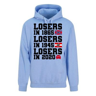 Losers In 1865 Losers In 1945 Losers In 2020 Unisex Surf Hoodie