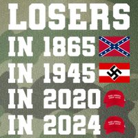 Losers In 1865 In 1945 In 2020 In 2024 Legacy Tie Dye Trucker Hat
