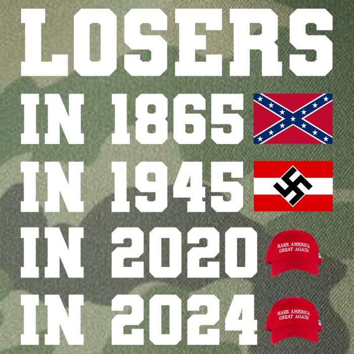 Losers In 1865 In 1945 In 2020 In 2024 Legacy Tie Dye Trucker Hat