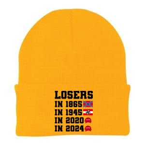 Losers In 1865 In 1945 In 2020 In 2024 Knit Cap Winter Beanie