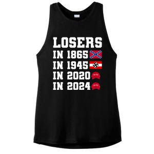 Losers In 1865 In 1945 In 2020 In 2024 Ladies PosiCharge Tri-Blend Wicking Tank