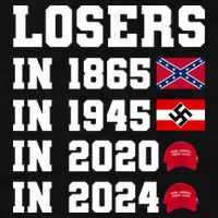 Losers In 1865 In 1945 In 2020 In 2024 Ladies PosiCharge Tri-Blend Wicking Tank
