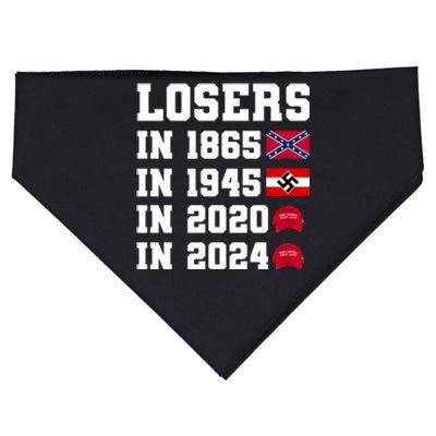 Losers In 1865 In 1945 In 2020 In 2024 USA-Made Doggie Bandana