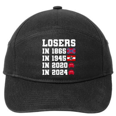 Losers In 1865 In 1945 In 2020 In 2024 7-Panel Snapback Hat