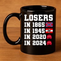 Losers In 1865 In 1945 In 2020 In 2024 11oz C Handle Ceramic Mug