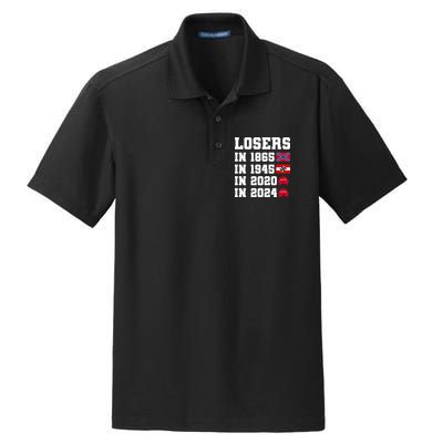 Losers In 1865 In 1945 In 2020 In 2024 Dry Zone Grid Polo