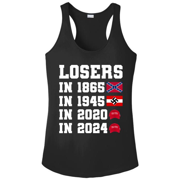 Losers In 1865 In 1945 In 2020 In 2024 Ladies PosiCharge Competitor Racerback Tank