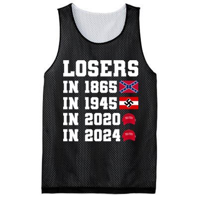 Losers In 1865 In 1945 In 2020 In 2024 Mesh Reversible Basketball Jersey Tank