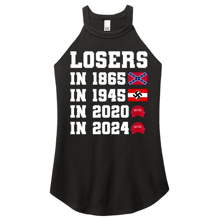 Losers In 1865 In 1945 In 2020 In 2024 Women's Perfect Tri Rocker Tank