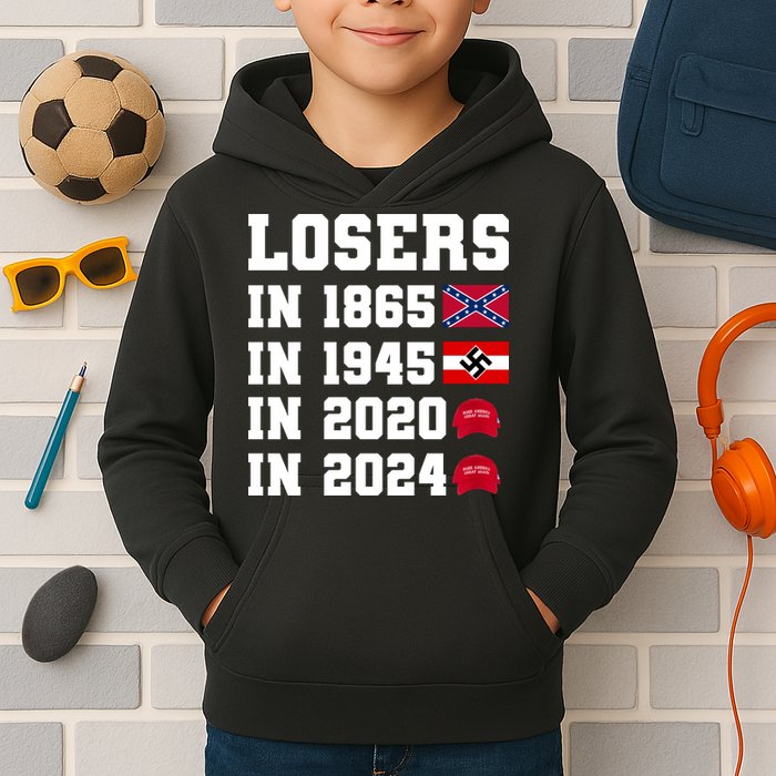Losers In 1865 In 1945 In 2020 In 2024 Kids Hoodie