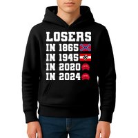 Losers In 1865 In 1945 In 2020 In 2024 Kids Hoodie
