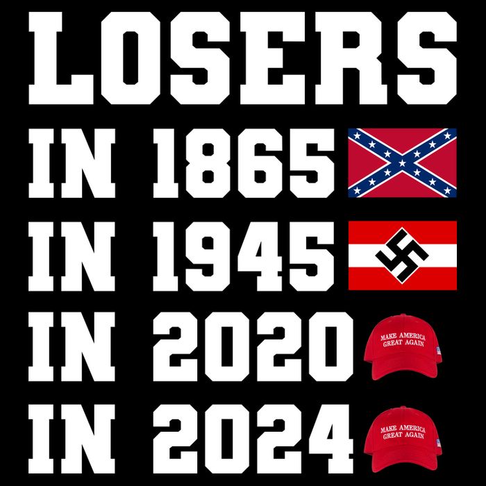 Losers In 1865 In 1945 In 2020 In 2024 Wool Snapback Cap