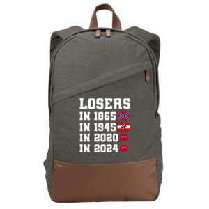 Losers In 1865 In 1945 In 2020 In 2024 Cotton Canvas Backpack