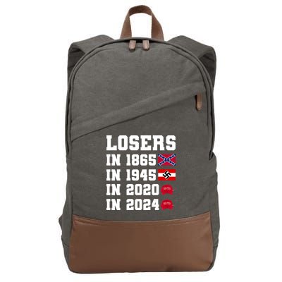 Losers In 1865 In 1945 In 2020 In 2024 Cotton Canvas Backpack