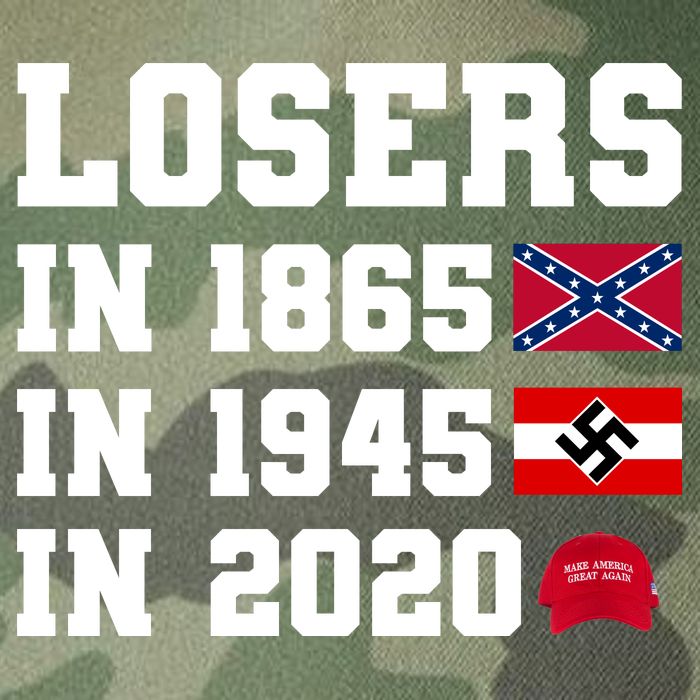 Losers In 1865 In 1945 In 2020 Legacy Tie Dye Trucker Hat