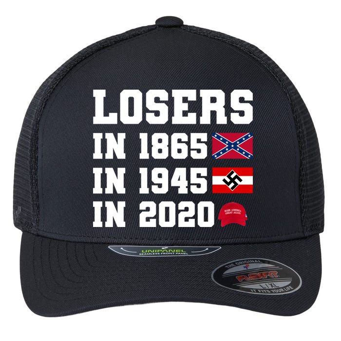 Losers In 1865 In 1945 In 2020 Flexfit Unipanel Trucker Cap