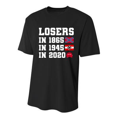 Losers In 1865 In 1945 In 2020 Youth Performance Sprint T-Shirt