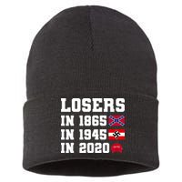 Losers In 1865 In 1945 In 2020 Sustainable Knit Beanie