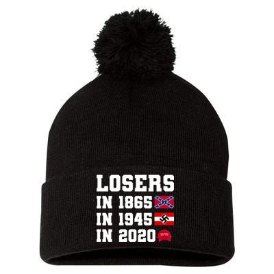 Losers In 1865 In 1945 In 2020 Pom Pom 12in Knit Beanie