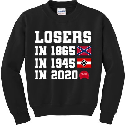 Losers In 1865 In 1945 In 2020 Kids Sweatshirt