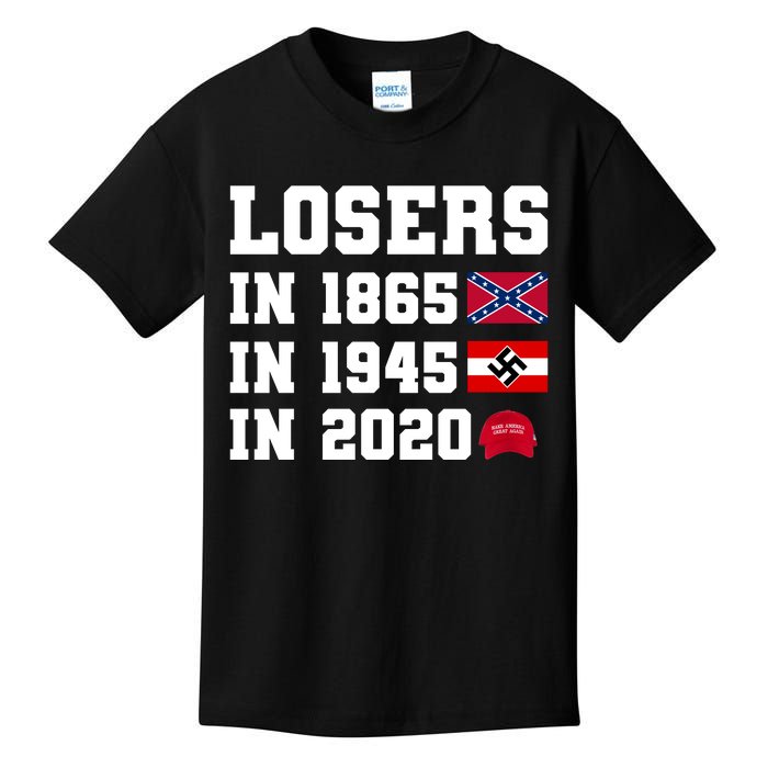 Losers In 1865 In 1945 In 2020 Kids T-Shirt