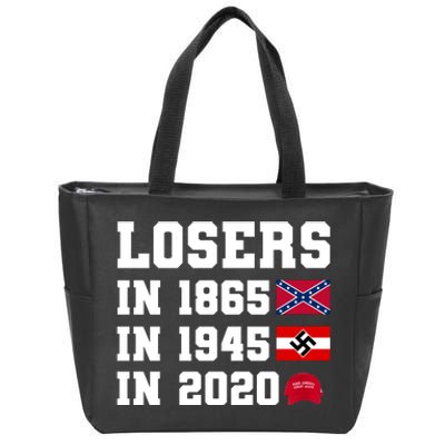 Losers In 1865 In 1945 In 2020 Zip Tote Bag