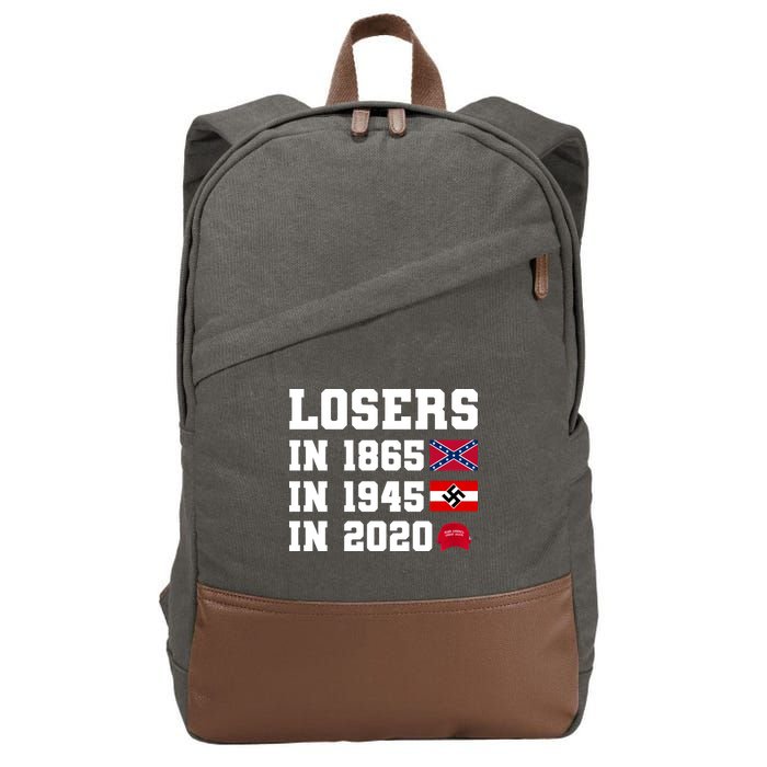 Losers In 1865 In 1945 In 2020 Cotton Canvas Backpack