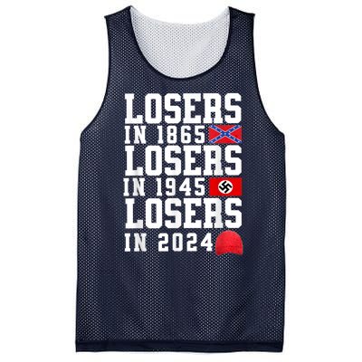 Losers In 1865 Losers In 1945 Losers In 2024 Mesh Reversible Basketball Jersey Tank